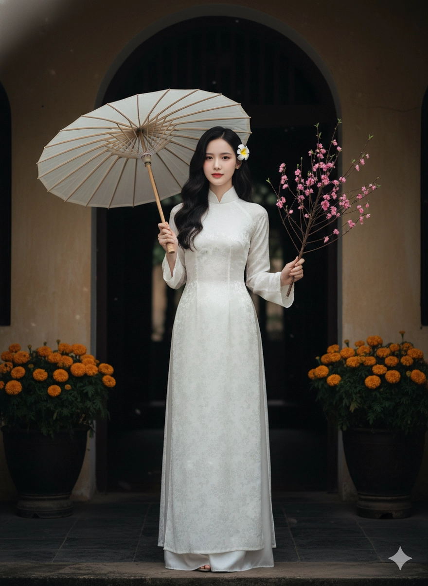 Tạo ảnh đi lễ chùa đầu năm không chen lấn chỉ với Gemini