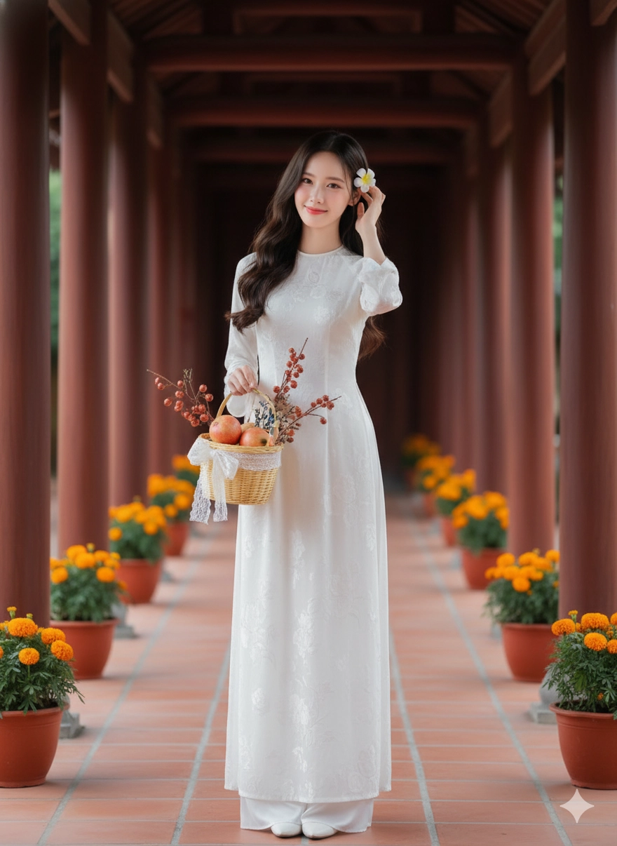 Tạo ảnh đi lễ chùa đầu năm không chen lấn chỉ với Gemini