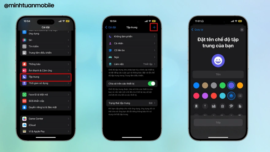 Cách cài đặt tên hiển thị trên màn hình khóa iPhone