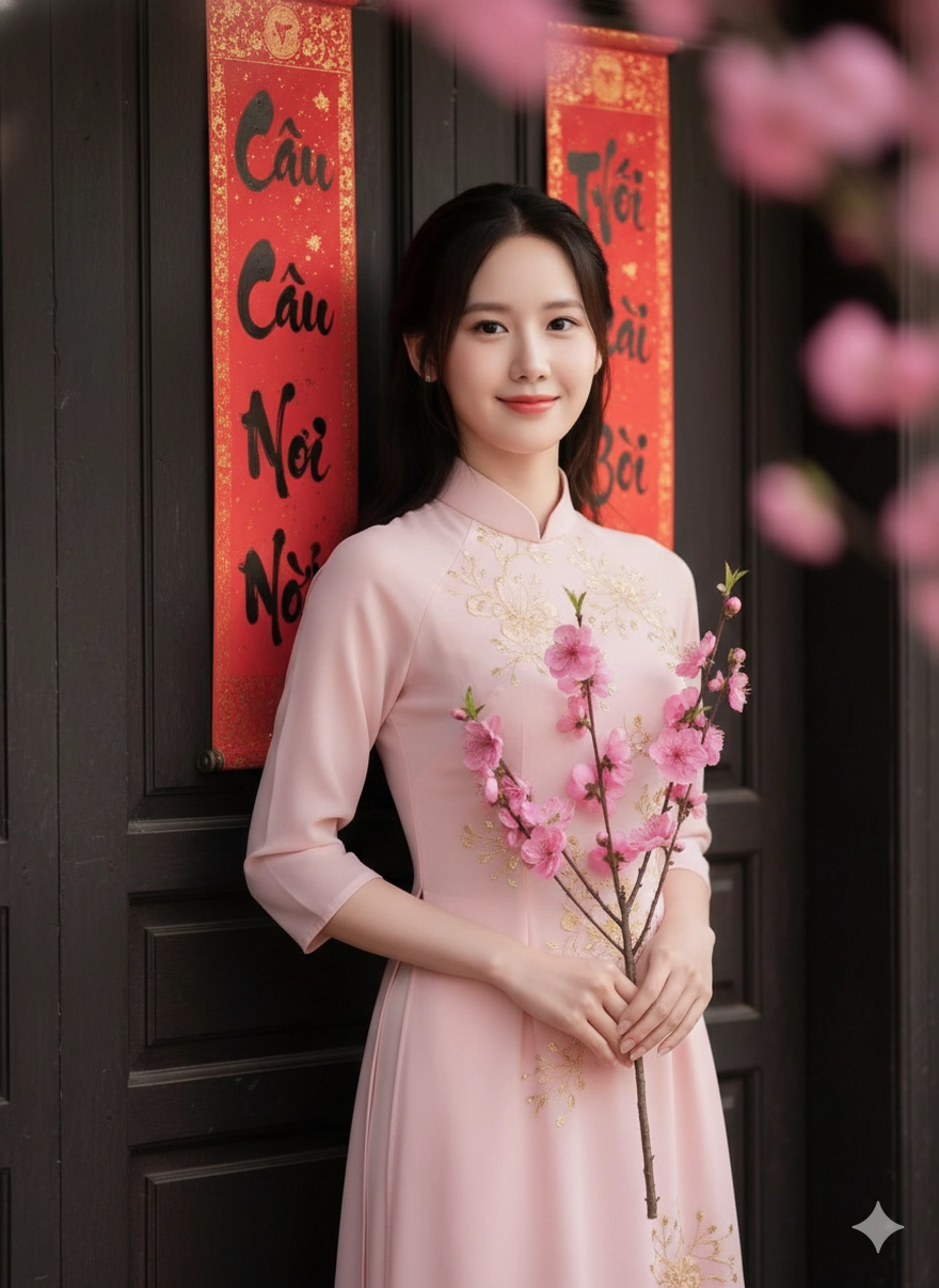 Câu lệnh Gemini AI tạo ảnh đón Tết lộng lẫy trên phố