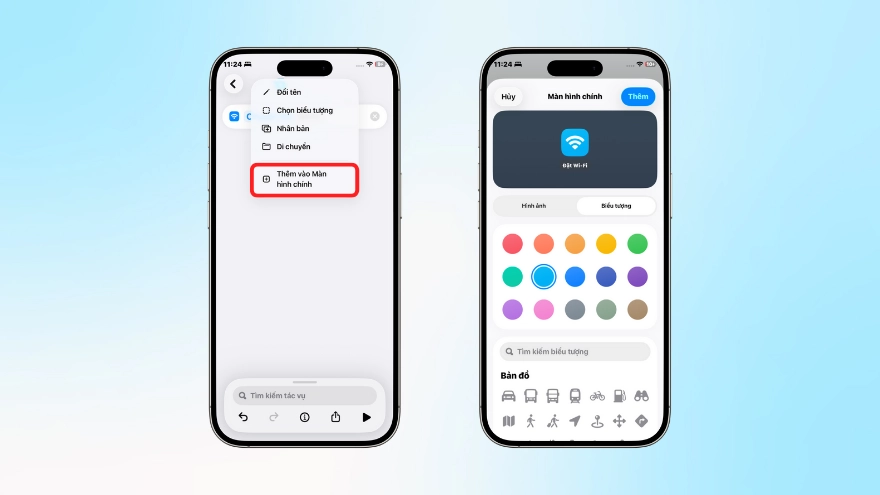 Cách thêm nút Wi-Fi và Bluetooth vào màn hình chính iPhone