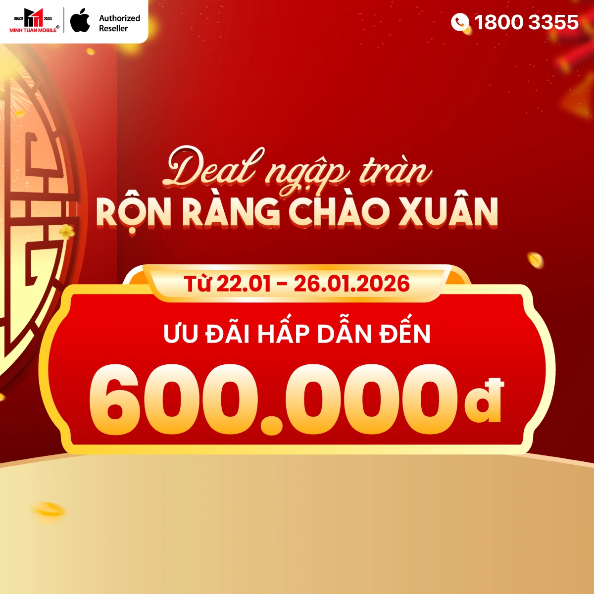 Deal ngập tràn, rộn ràng chào xuân với ưu đãi lên đến 600K