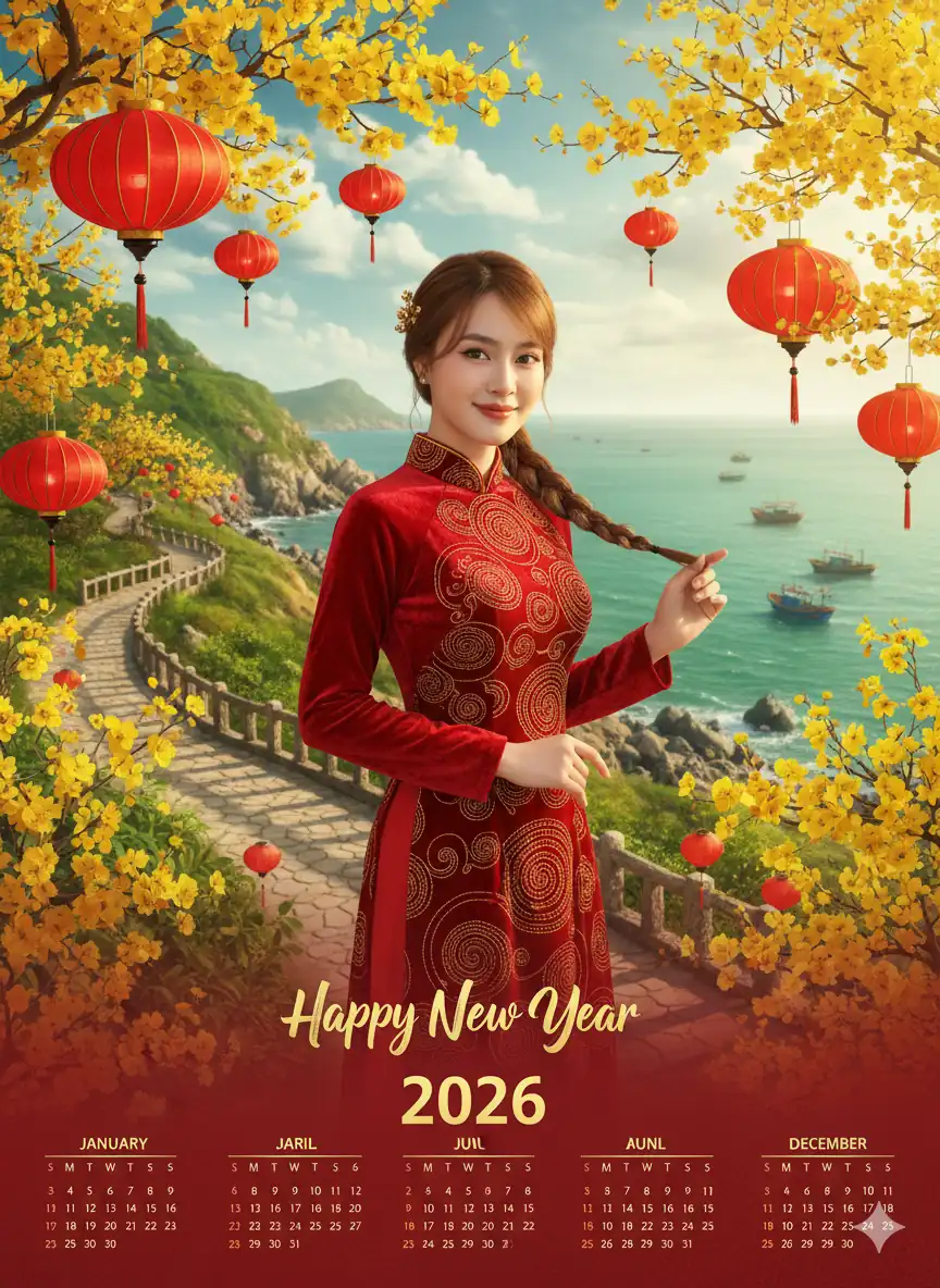 Tự tạo bộ lịch Tết cho bản thân chỉ với Gemini