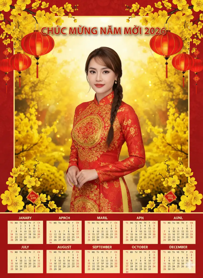 Tự tạo bộ lịch Tết cho bản thân chỉ với Gemini