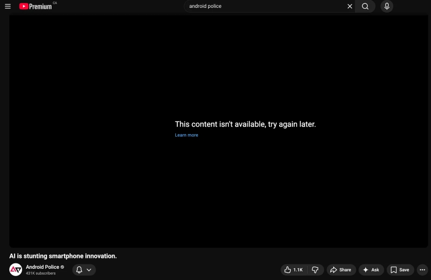 YouTube lại phá trình chặn quảng cáo của người dùng