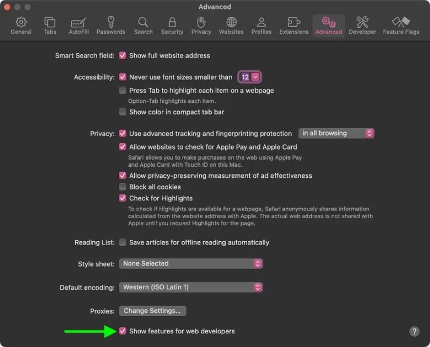 cách kích hoạt 120Hz trong Safari trên MacBook