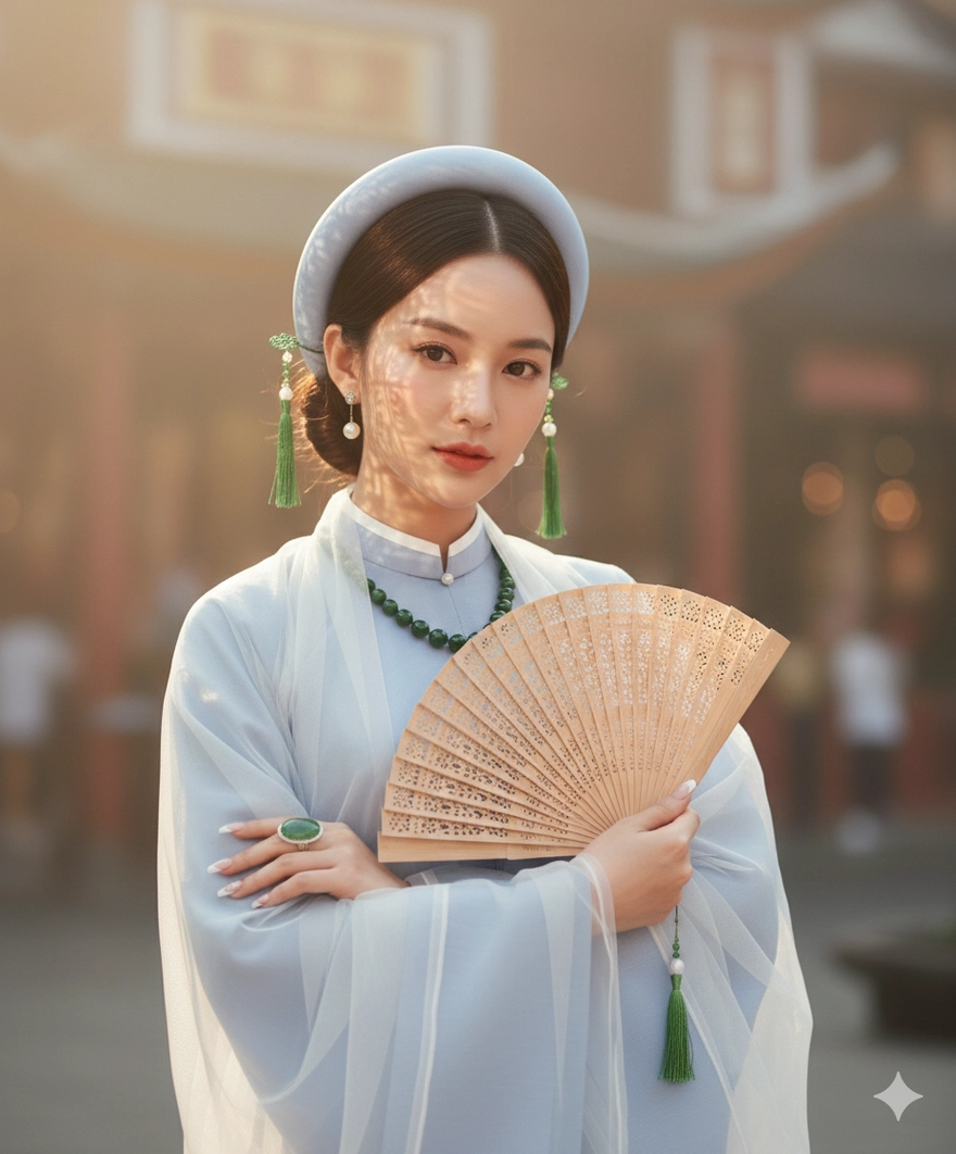 Cách tạo ảnh áo dài phong cách cổ điển bằng Gemini AI