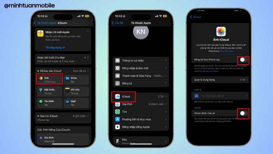 Cách khắc phục iCloud báo đầy trên iPhone