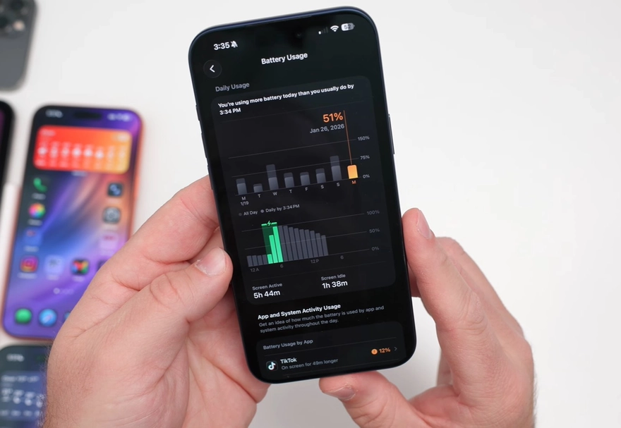 Đánh giá nhanh pin và hiệu năng của iOS 26.3 Beta 3