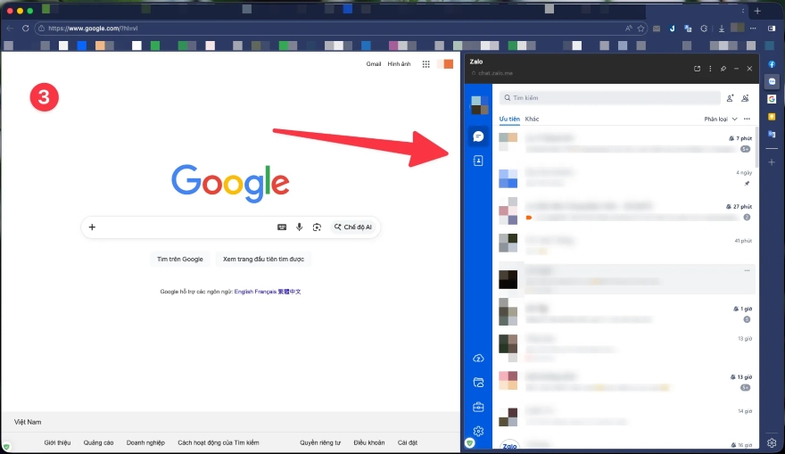 cách làm mờ zalo