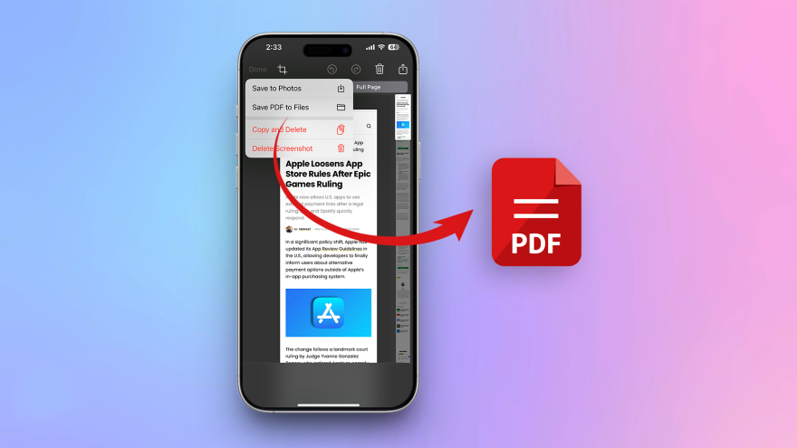 cách in pdf, trang web tài liệu bằng iPhone
