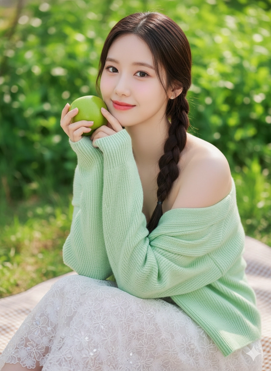 Câu lệnh Gemini tạo ảnh picnic trong veo đậm chất Hàn