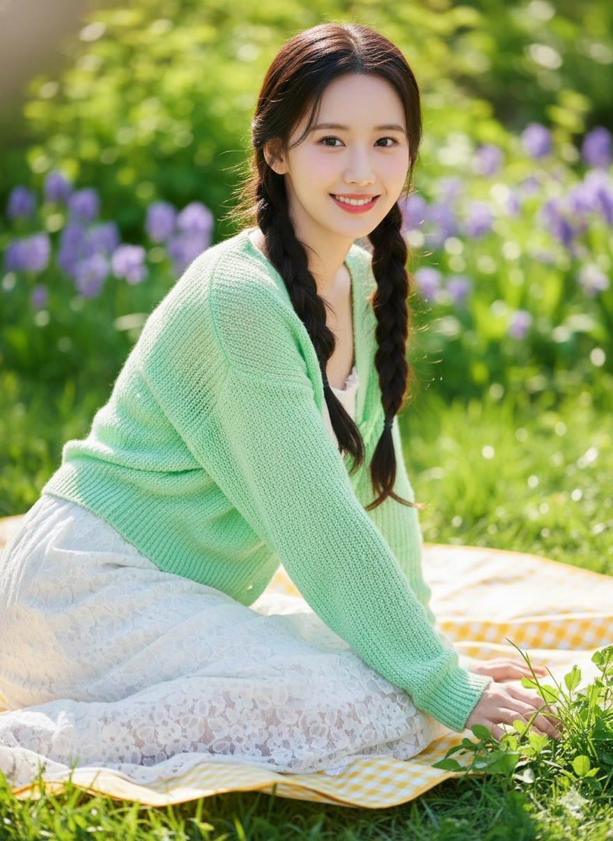 Câu lệnh Gemini tạo ảnh picnic trong veo đậm chất Hàn