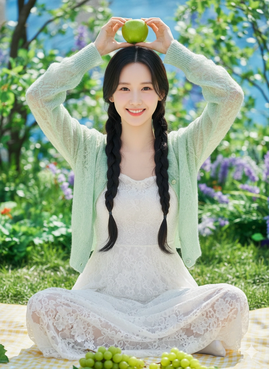 Câu lệnh Gemini tạo ảnh picnic trong veo đậm chất Hàn