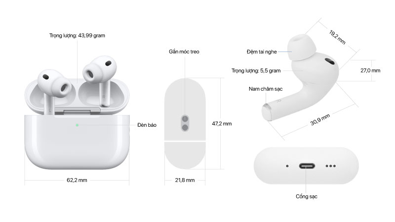 Thông số kỹ thuật tai nghe airpods 3