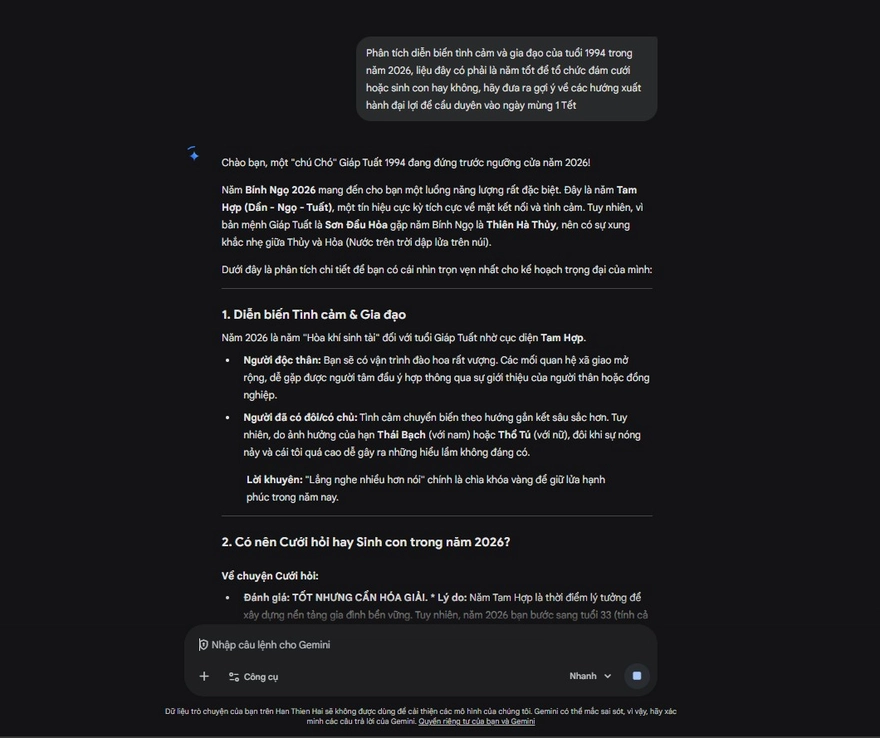 5+ Câu lệnh AI xem tử vi Tết Bính Ngọ 2026 cực chuẩn