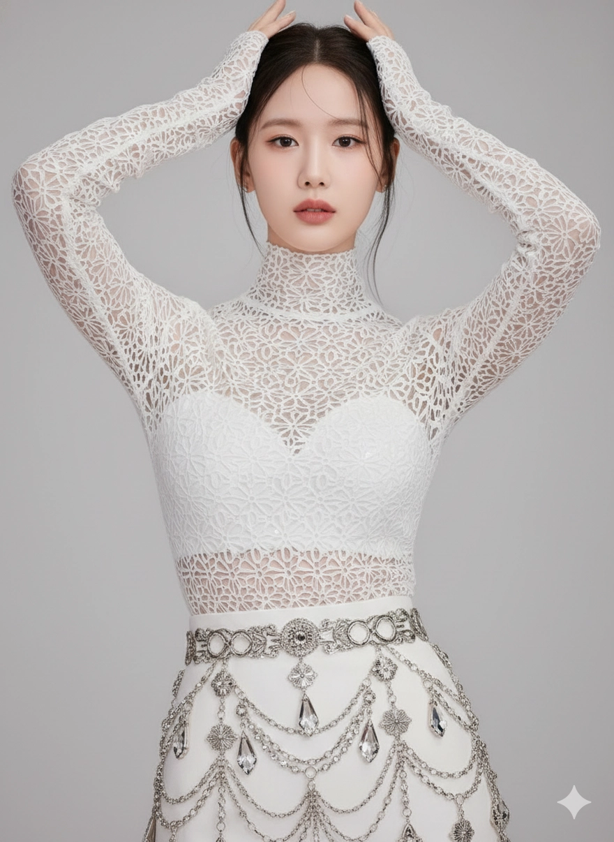 Câu lệnh Gemini tạo ảnh cho nàng yêu thích màu trắng