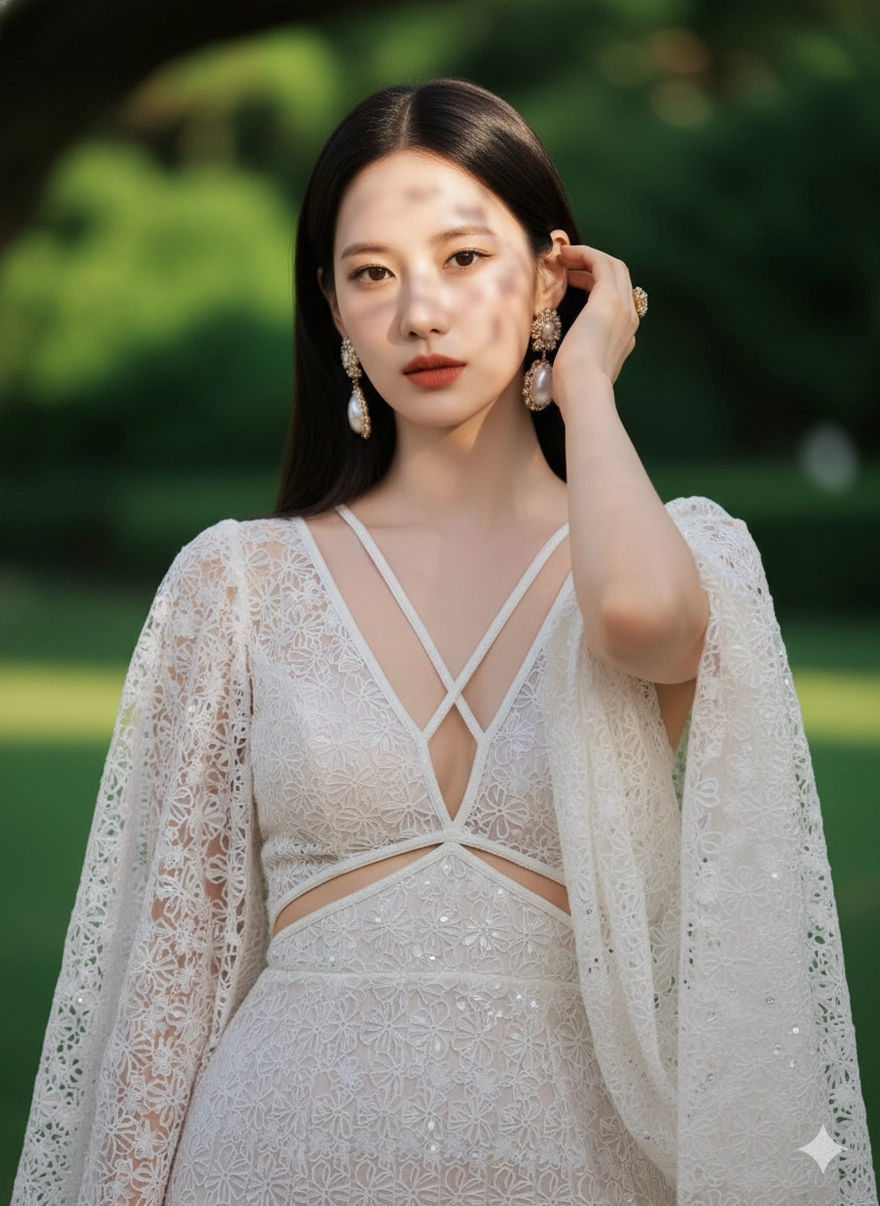 Câu lệnh Gemini tạo ảnh cho nàng yêu thích màu trắng