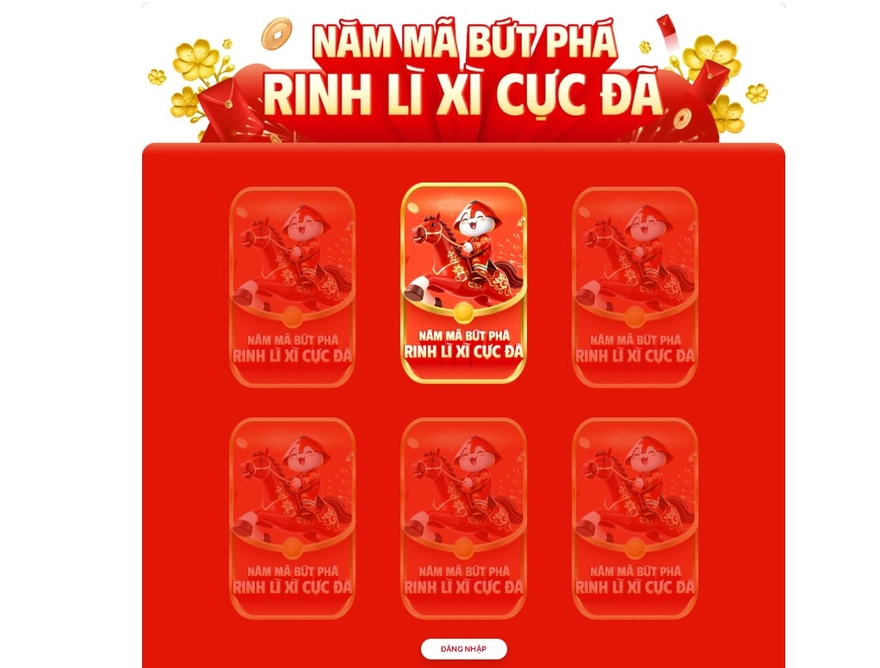 Hái lộc đầu xuân: Tham gia Minigame săn lì xì 500K cực đã