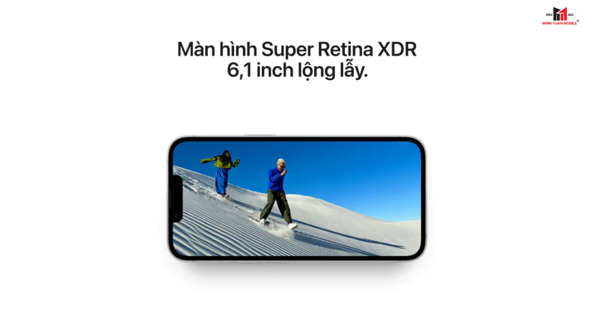 Màn hình 6.1 inch sống động