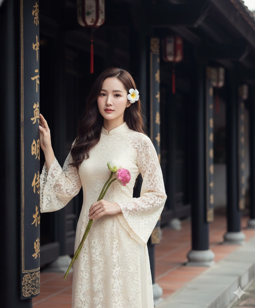 Tạo ảnh áo dài nàng thơ đẹp ngất ngây đón Tết với Gemini AI