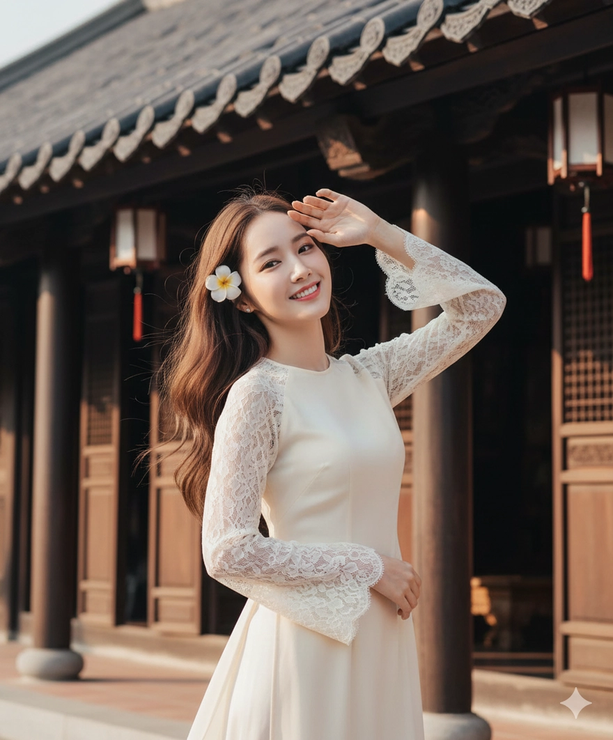 Tạo ảnh áo dài nàng thơ đẹp ngất ngây đón Tết với Gemini AI