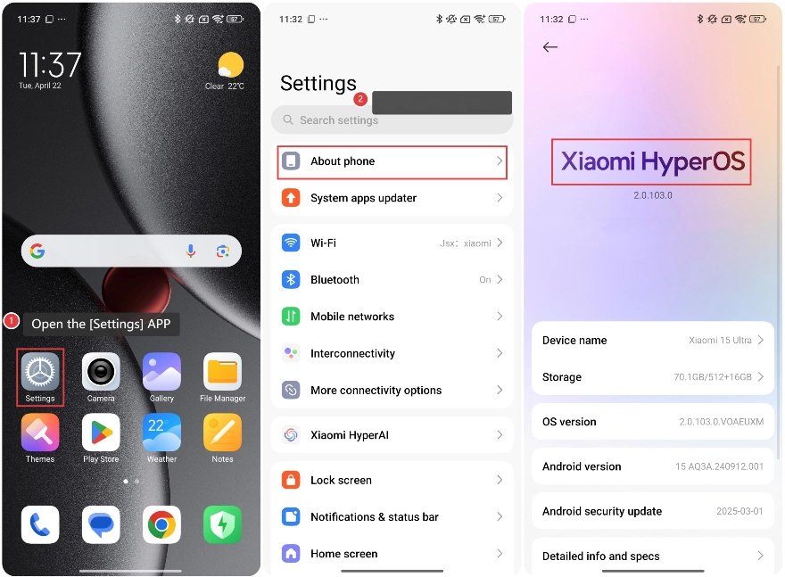 Cách khắc phục lỗi không tìm thấy bản cập nhật HyperOS