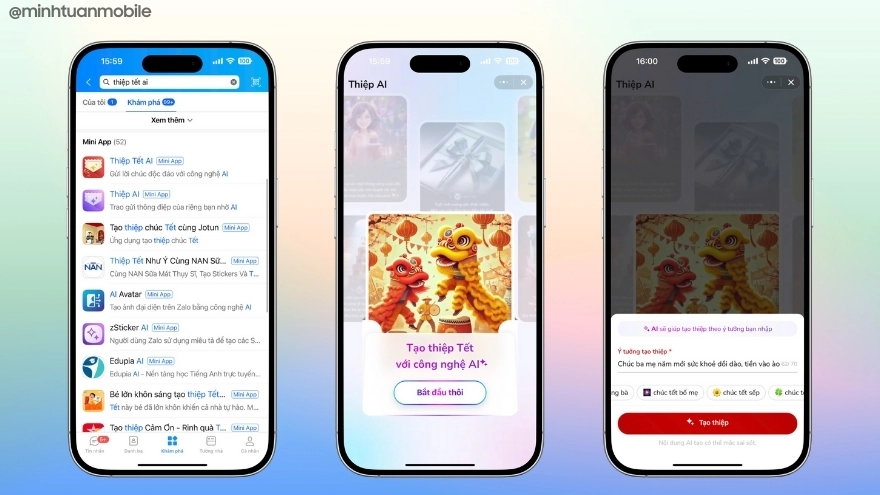Cách tạo thiệp chúc Tết qua Zalo cho người thân cực ý nghĩa