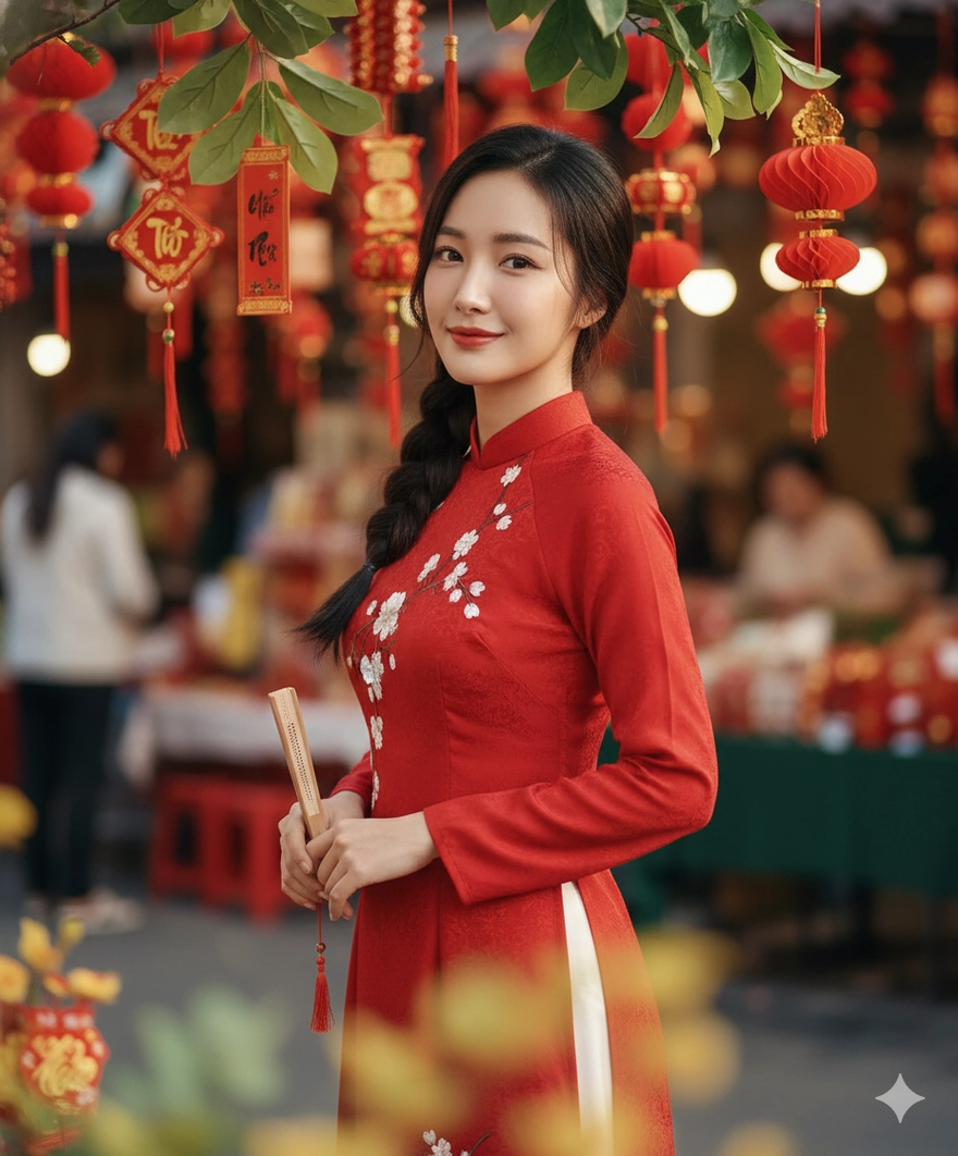 Sống ảo Tết 2026: Tạo ảnh áo dài cực nghệ bằng Gemini AI