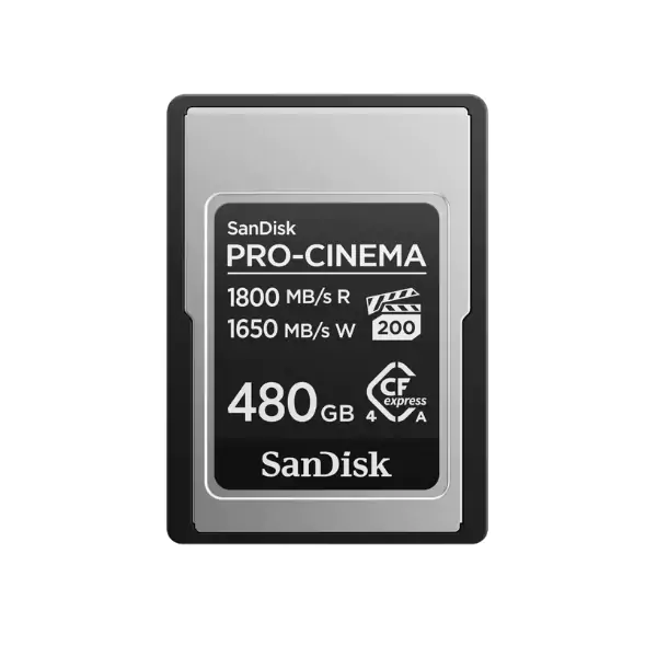 Thẻ nhớ CFexpress Type A SanDisk PRO-CINEMA PCIe-G4 480GB upto 1800MB/s