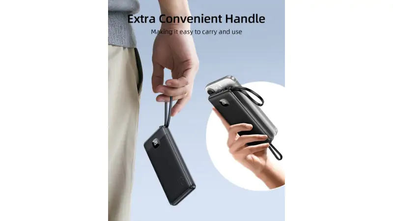 Thiết kế tích hợp 3 cáp tiện lợi, giảm phụ kiện mang theo