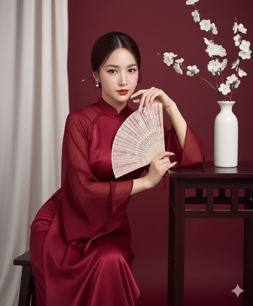 Tổng hợp Prompt Gemini AI tạo ảnh áo dài Tết đẹp như tranh!