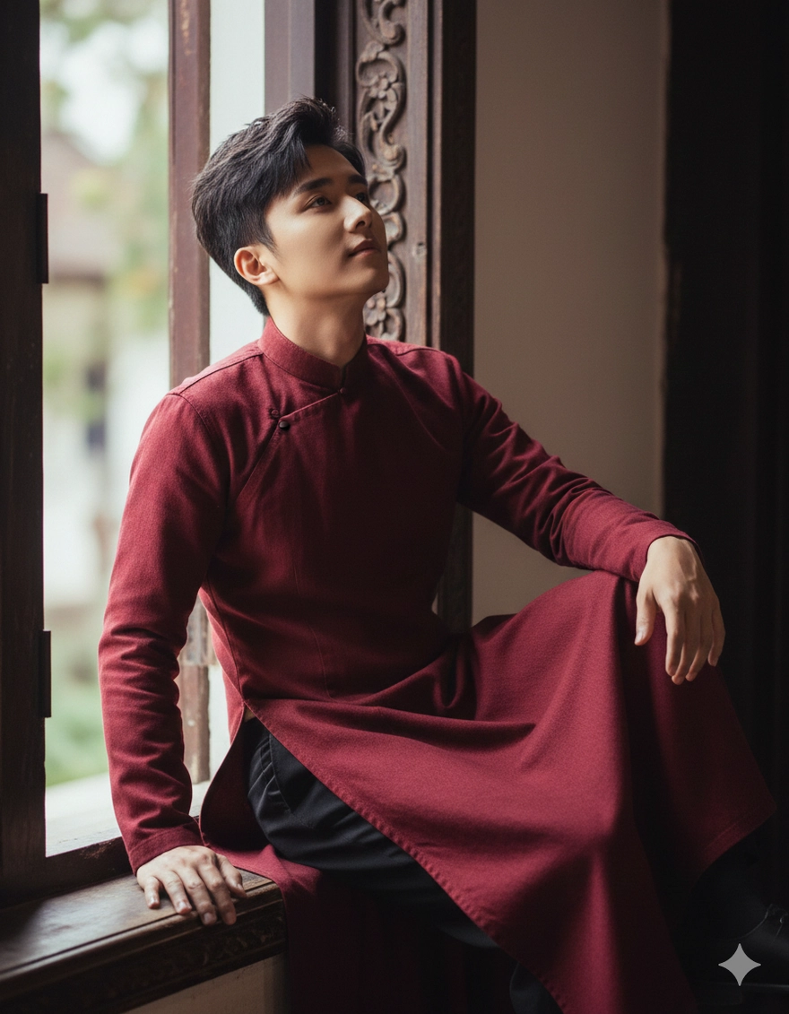 Bí kíp dùng Gemini AI mặc áo dài nam lịch lãm đón Tết 2026