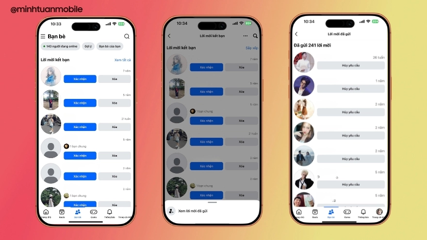 Cách xem lại lịch sử gửi lời mời kết bạn Facebook cực nhanh
