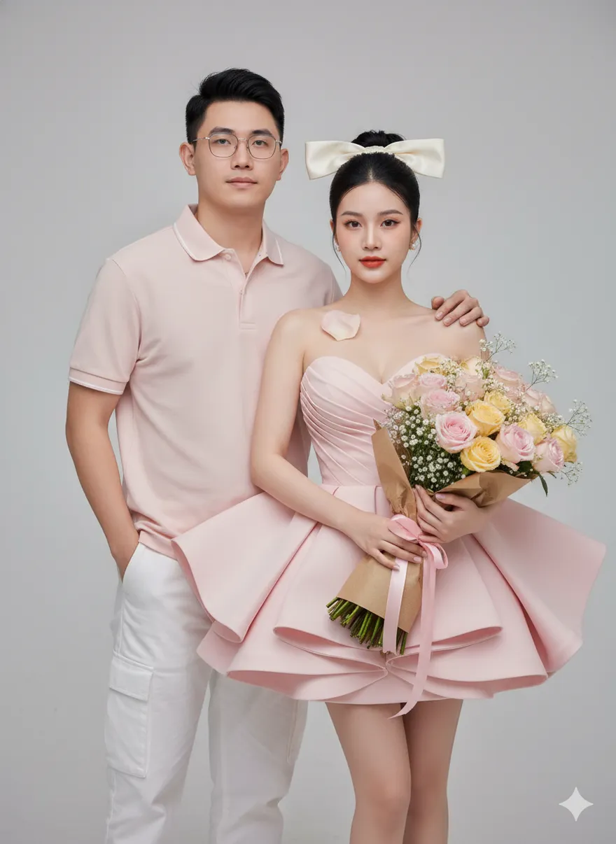Tạo bộ ảnh Valentine cho couple chỉ với một câu lệnh Gemini