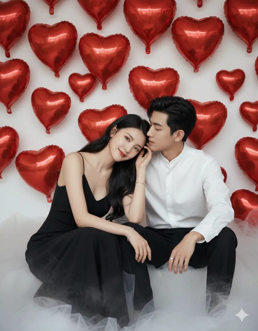 Tạo bộ ảnh Valentine cho couple chỉ với một câu lệnh Gemini
