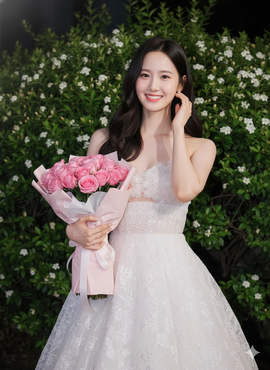 Tổng hợp câu lệnh Gemini tạo ảnh nàng ôm hoa dịp Valentine