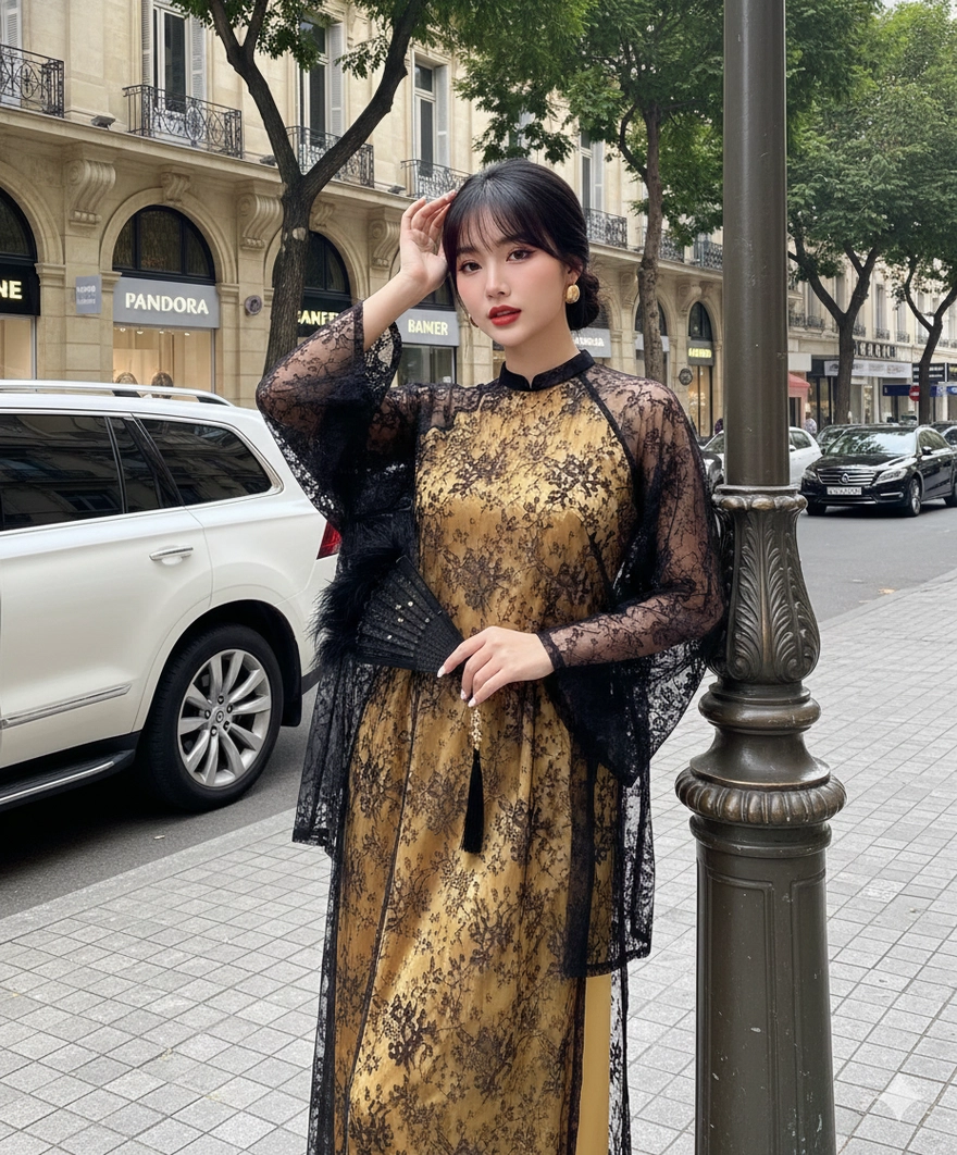 Dùng Gemini AI tạo ảnh áo dài 