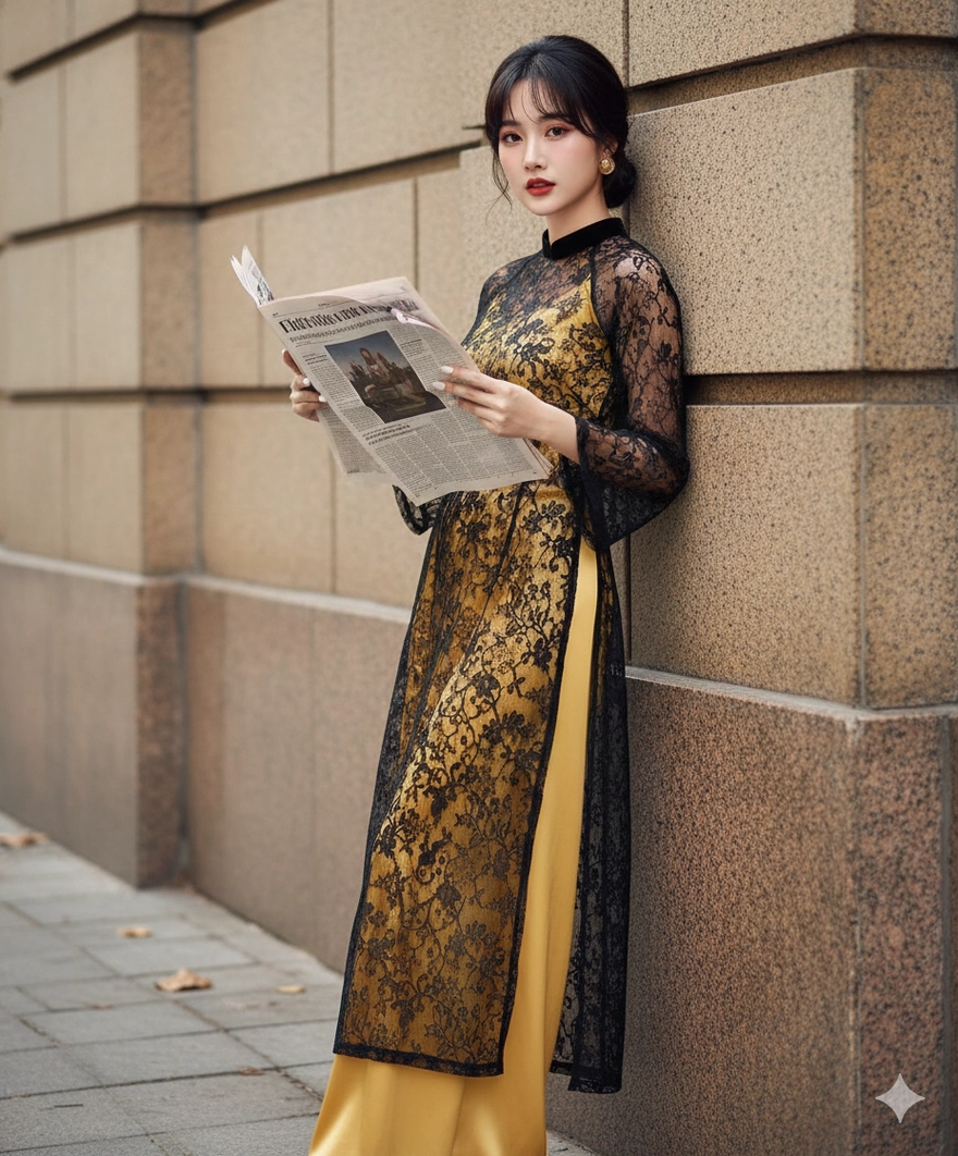 Dùng Gemini AI tạo ảnh áo dài 