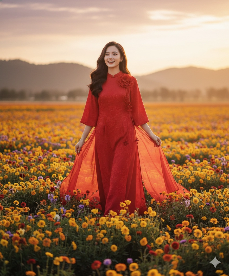 Bí kíp dùng Gemini AI tạo ảnh vườn hoa Tết cực nghệ