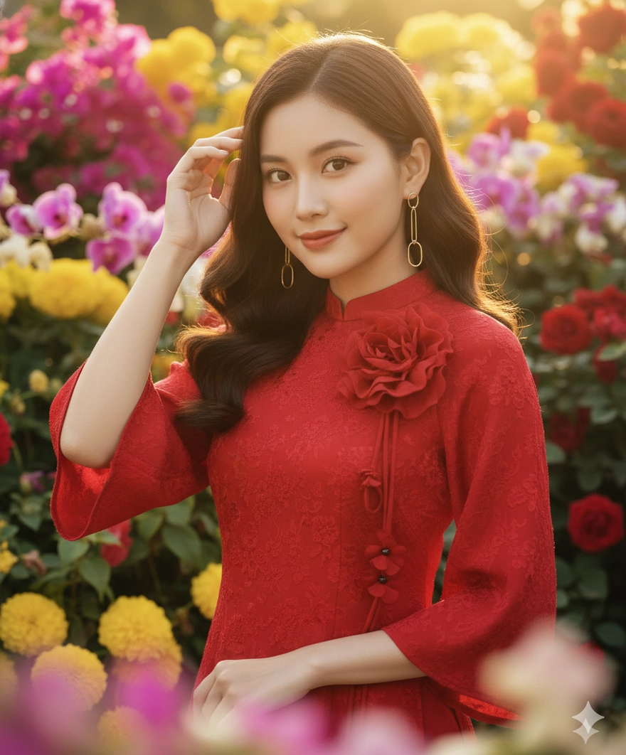 Bí kíp dùng Gemini AI tạo ảnh vườn hoa Tết cực nghệ