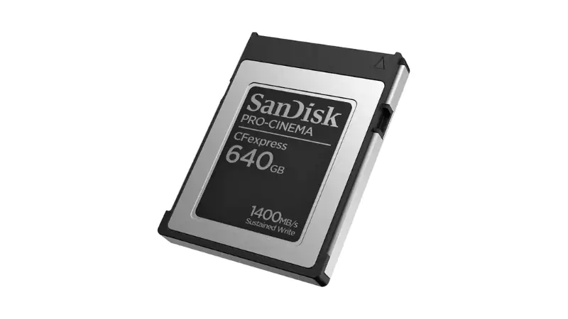 Thiết kế thẻ nhớ nhỏ gọn, tối ưu cho máy ảnh cao cấp