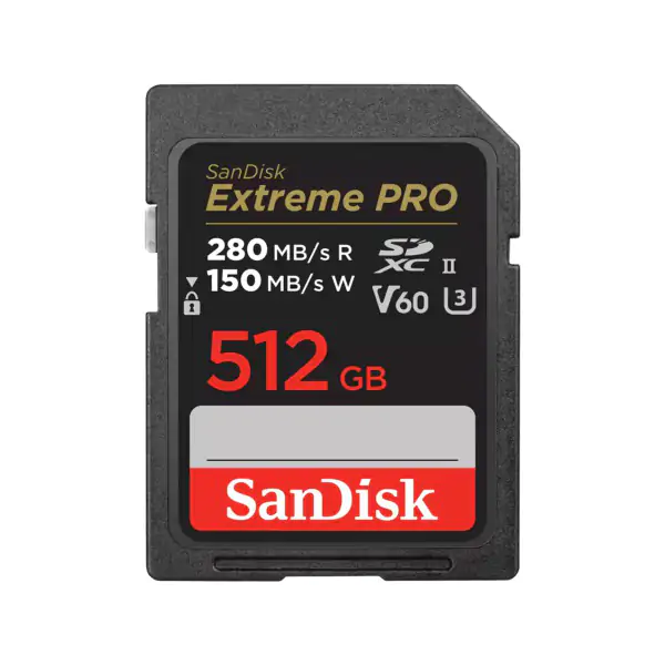 Thẻ nhớ SDXC SanDisk Extreme Pro 512GB V60 U3 UHS-II upto 280MB/s