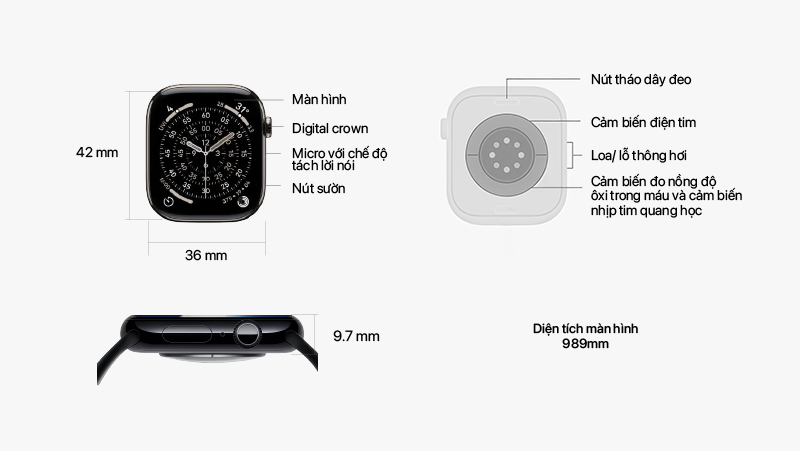 Thông số kỹ thuật apple watch series 11 42mm