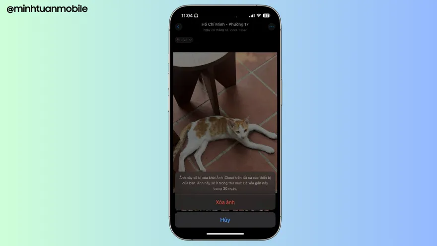 Thao tác khôi phục cực nhanh trên iPhone khi lỡ xóa nhầm