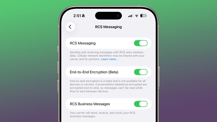 Apple bắt đầu test RCS mã hóa đầu cuối iPhone sang Android