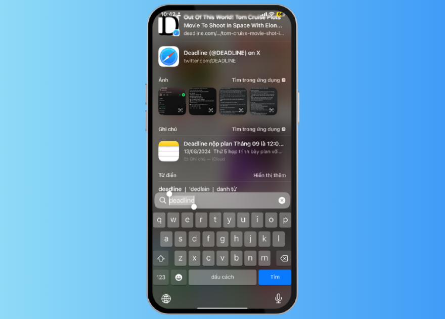 5 tính năng thanh tìm kiếm iPhone cực nhanh ít người biết