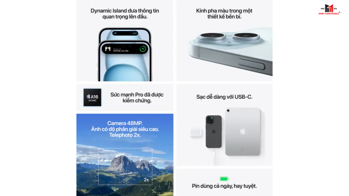 So sánh iPhone 15 series với iPhone 14 series