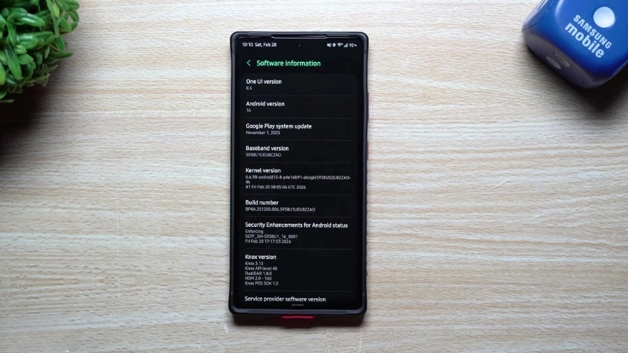 Review One UI 8.5 Beta 6 sau 48h: Pin cực trâu, fix sạch lỗi