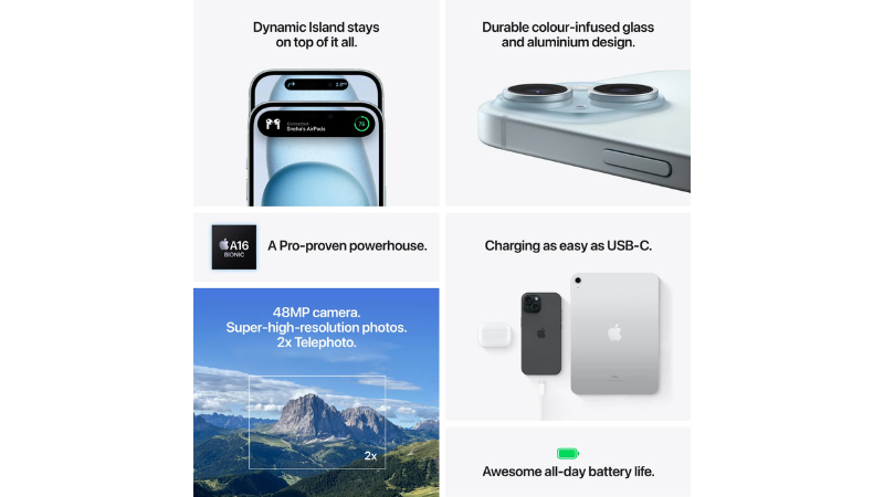 Điểm nổi bật của iPhone 15 256GB